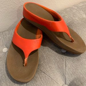 Fun bright orange FitFlops are great for spring and summer.